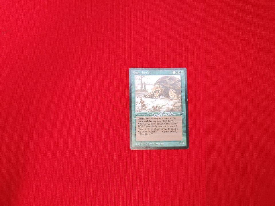 Giant Turtle Legends Autographed